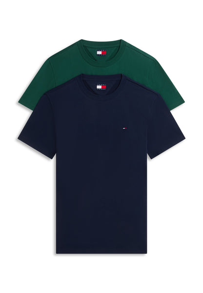 SLIM TEE 2 PACK - T-shirt básica - dark blue / velvet green