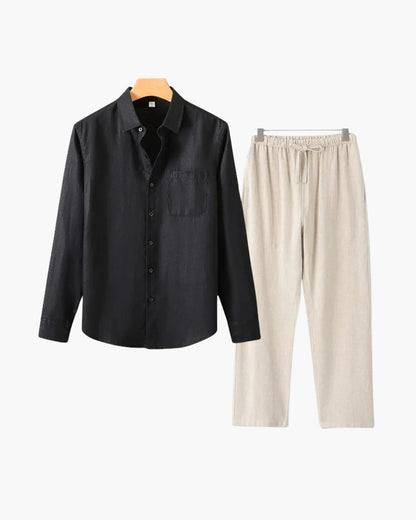 Old Money Linen Set (Long Sleeve)