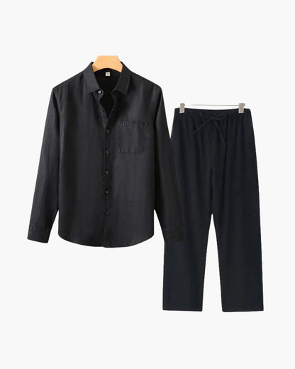 Old Money Linen Set (Long Sleeve)