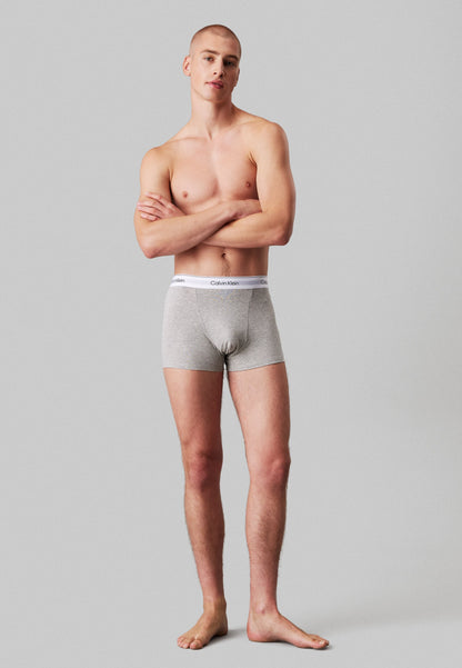 3 PACK - Cuecas boxer - black/white/grey heather