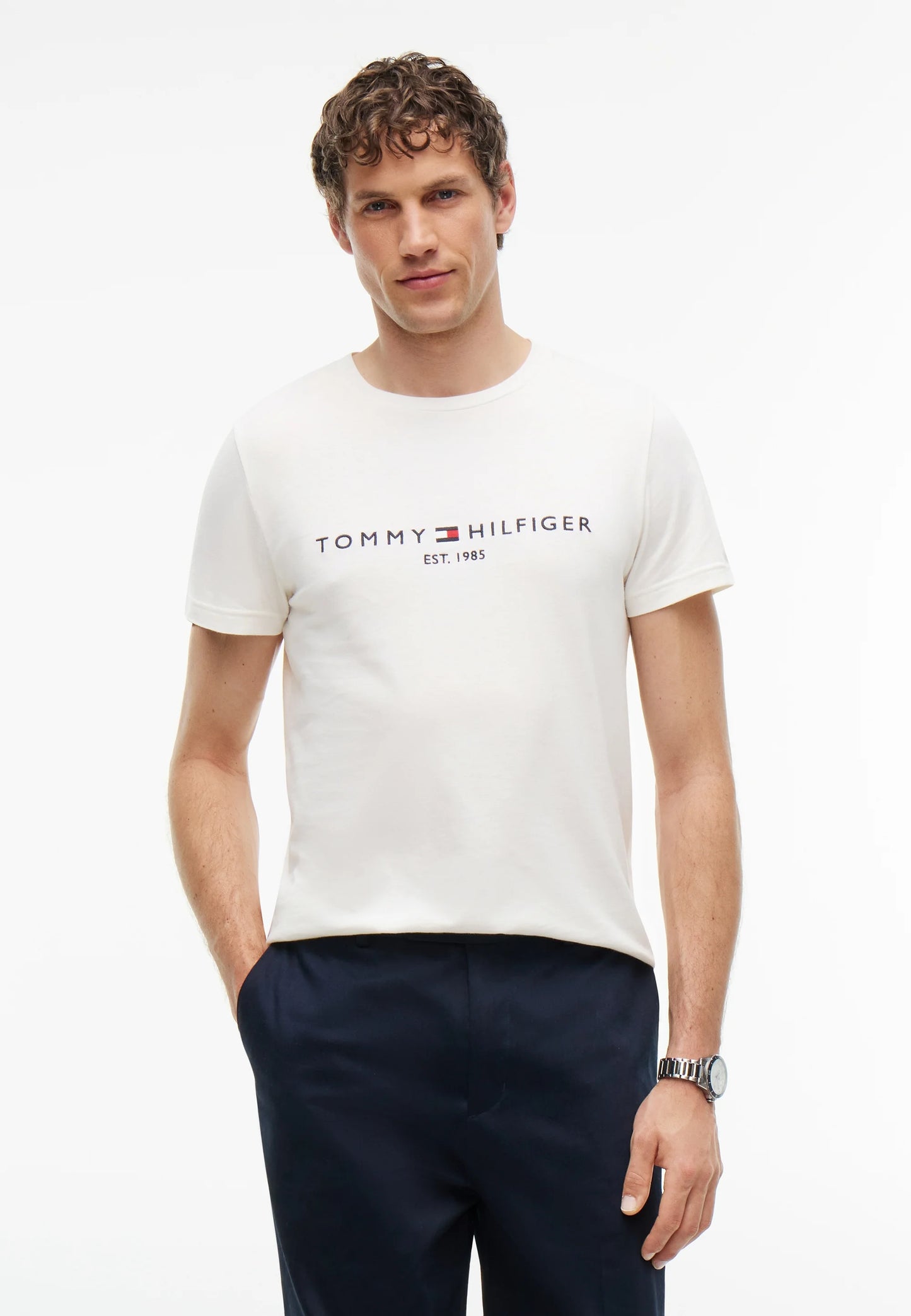 Tommy Hilfiger LOGO TEE - T-shirt estampada -