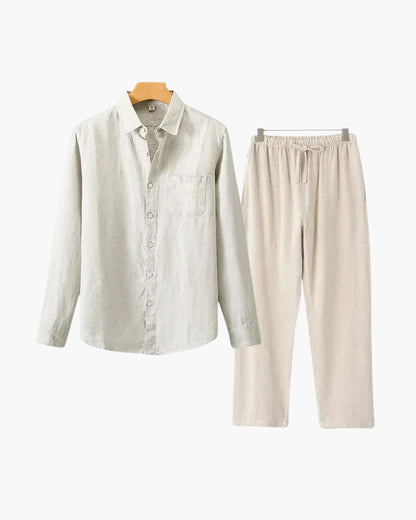 Old Money Linen Set (Long Sleeve)