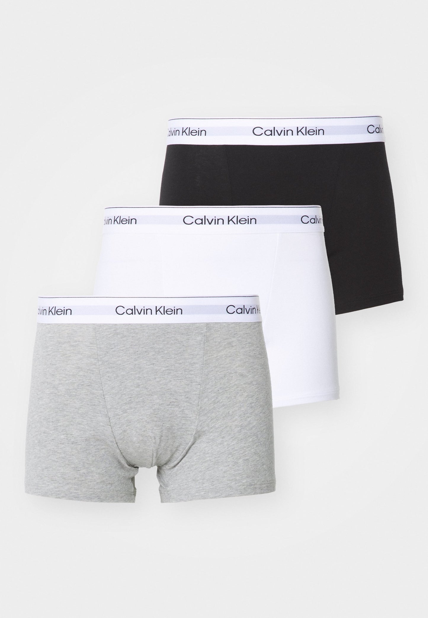 3 PACK - Cuecas boxer - black/white/grey heather