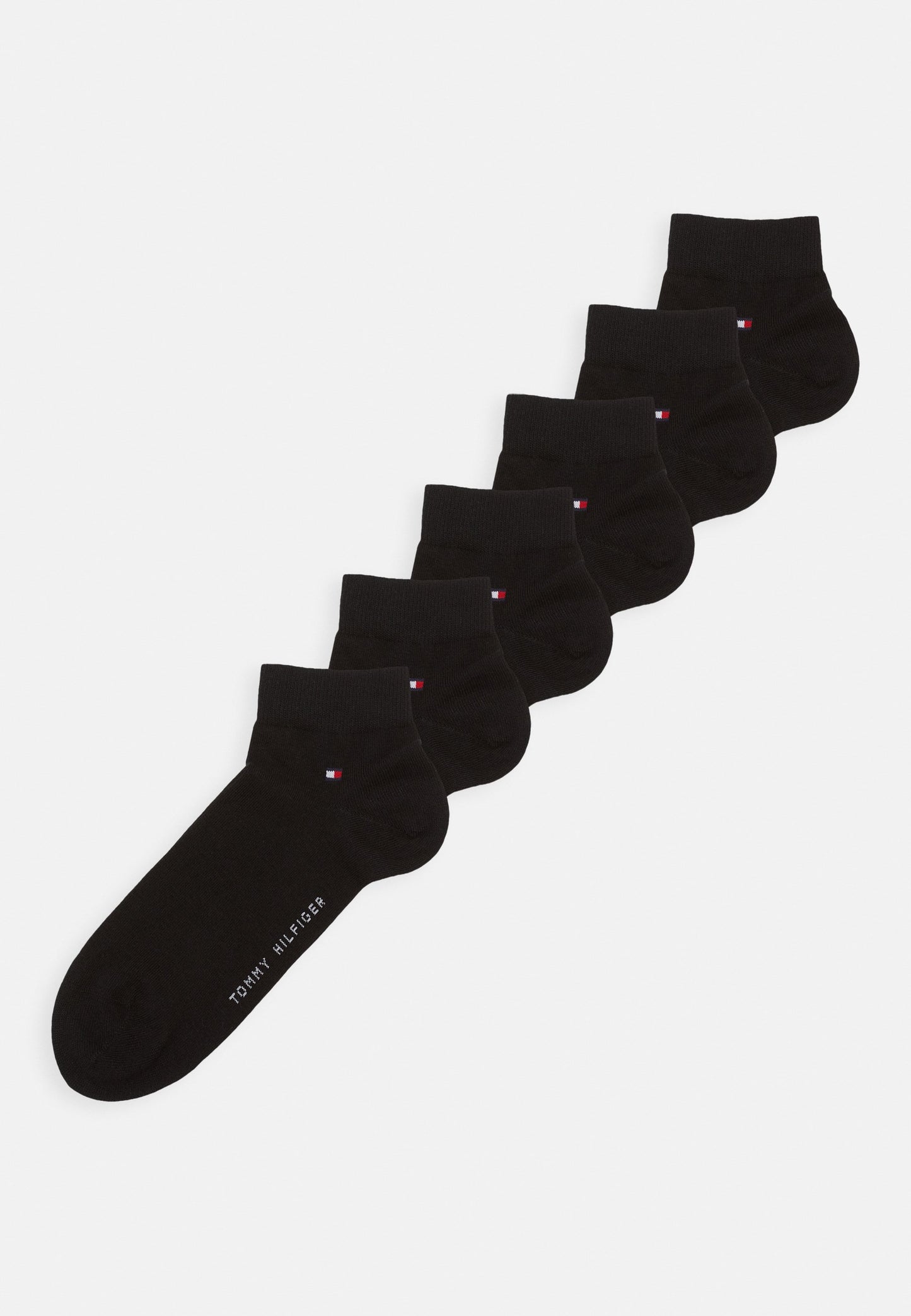 QUARTER ECOM 6 PACK - Meias - black