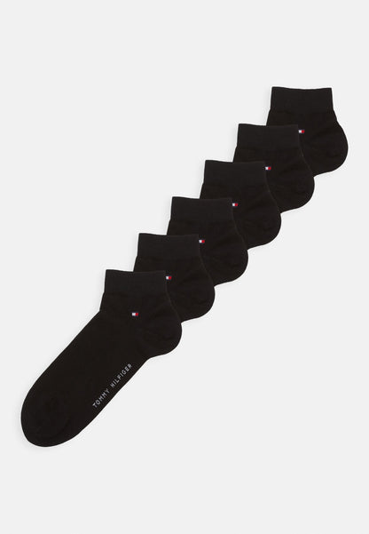 QUARTER ECOM 6 PACK - Meias - black