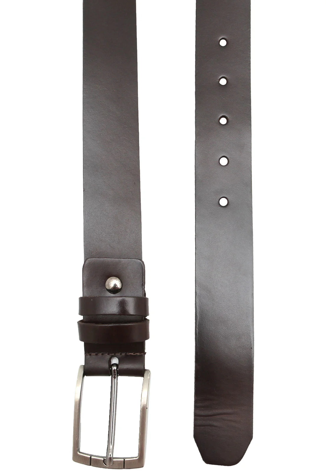 Smooth Brown Leather Belt